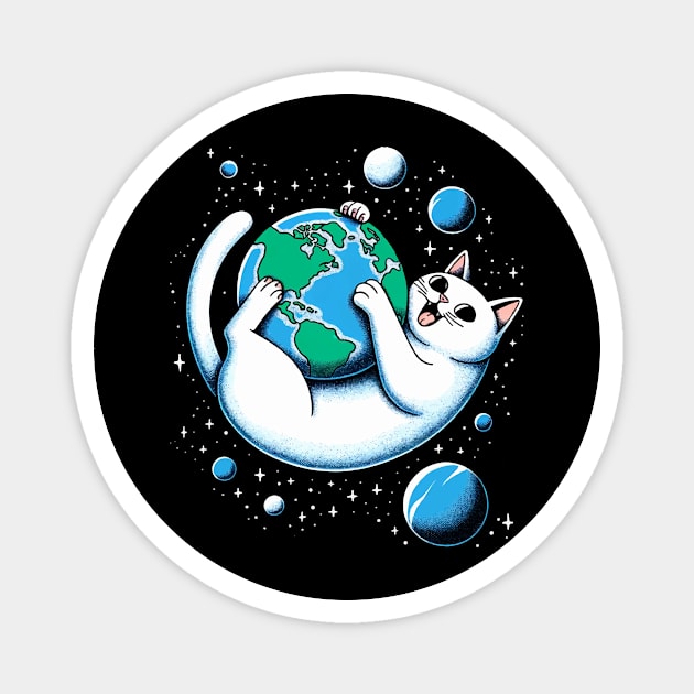 Cat Planet Magnet by FlyNebula